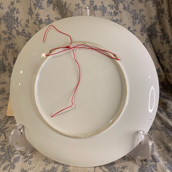 VTG 10" Floral Last Supper Plate - Picture 5 of 6